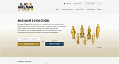 Desktop Screenshot of mill-max.com